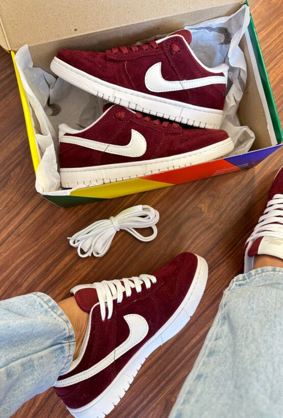 TÊNIS DUNK LOW CAMURÇA VINHO