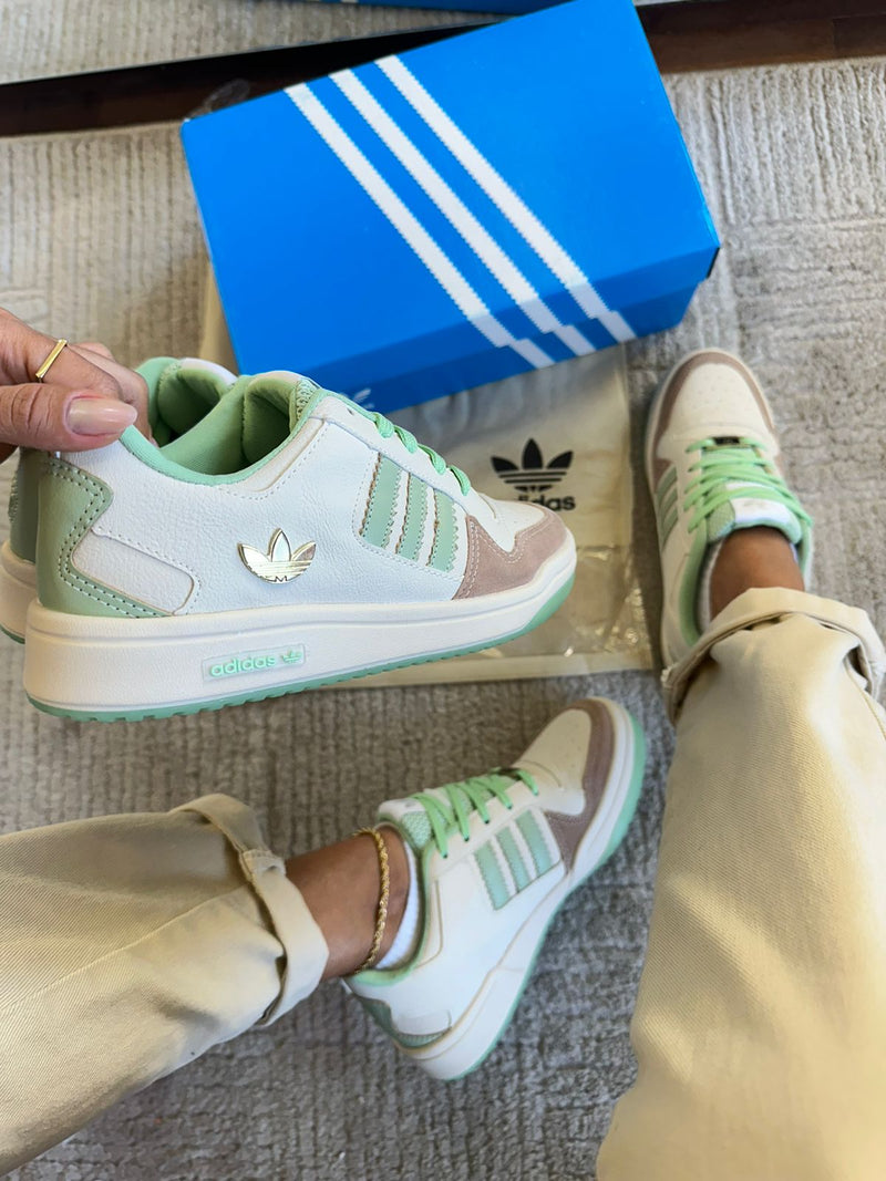 ADIDAS FORUM BEGE VERDE