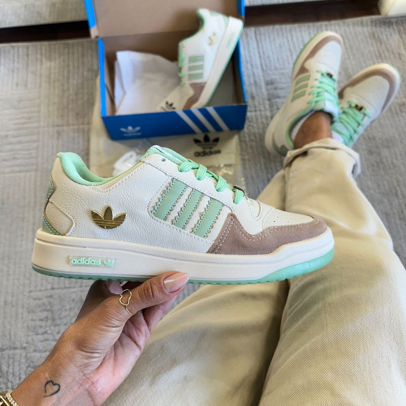 ADIDAS FORUM BEGE VERDE