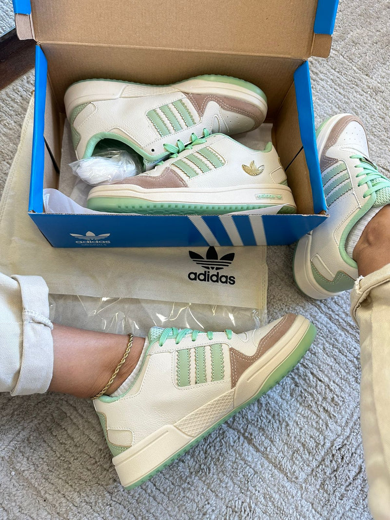 ADIDAS FORUM BEGE VERDE