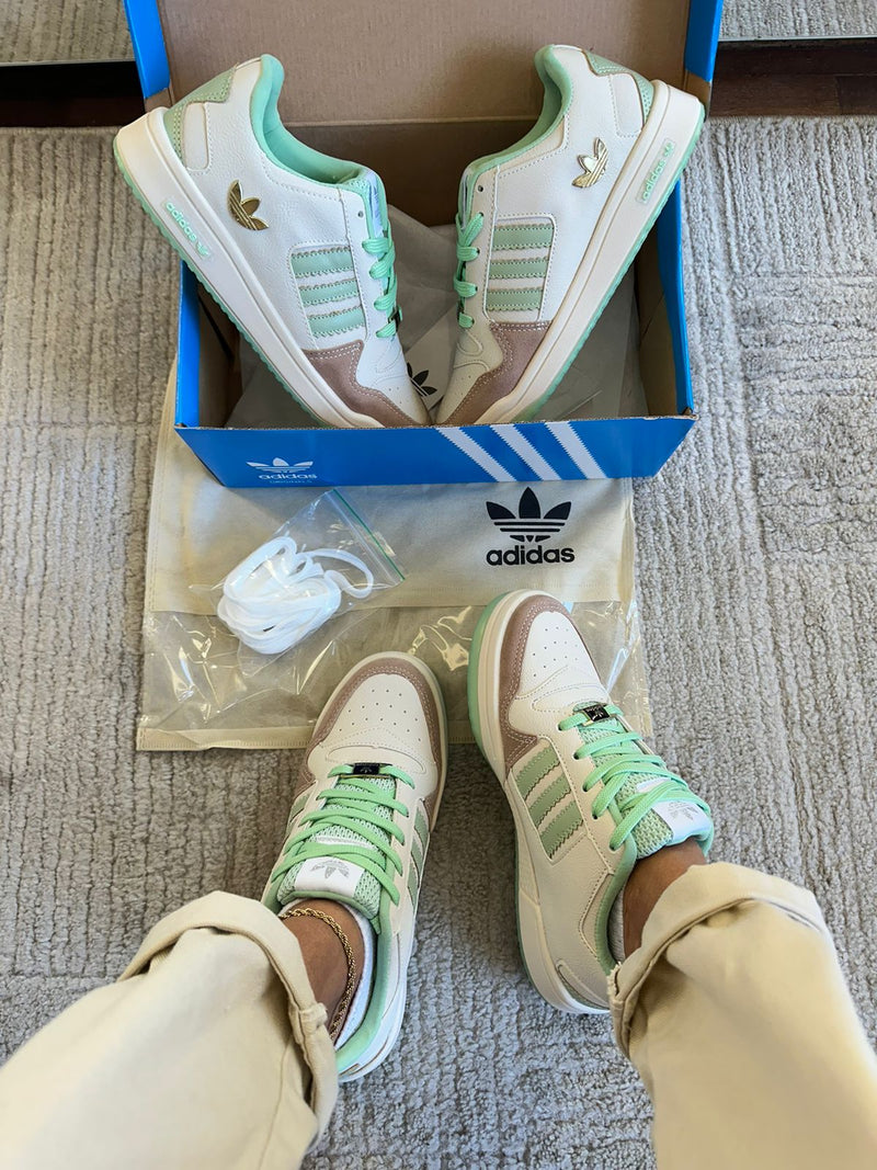 ADIDAS FORUM BEGE VERDE