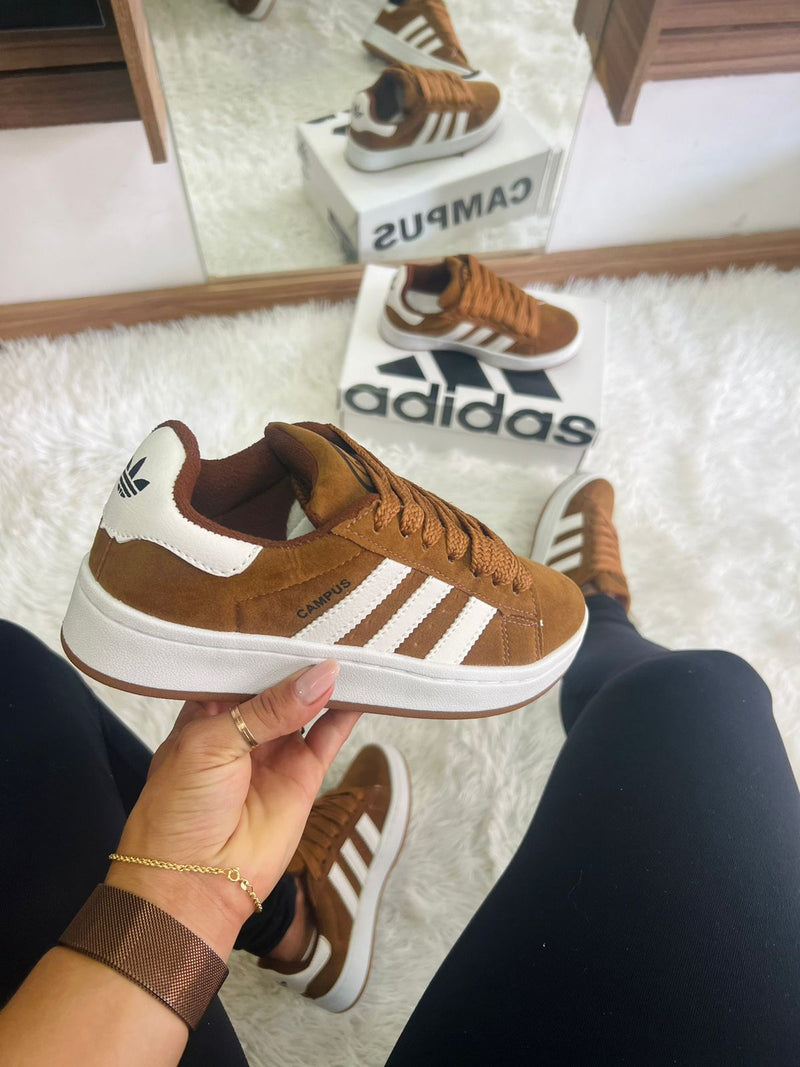 ADIDAS CAMPUS MARROM BRANCO