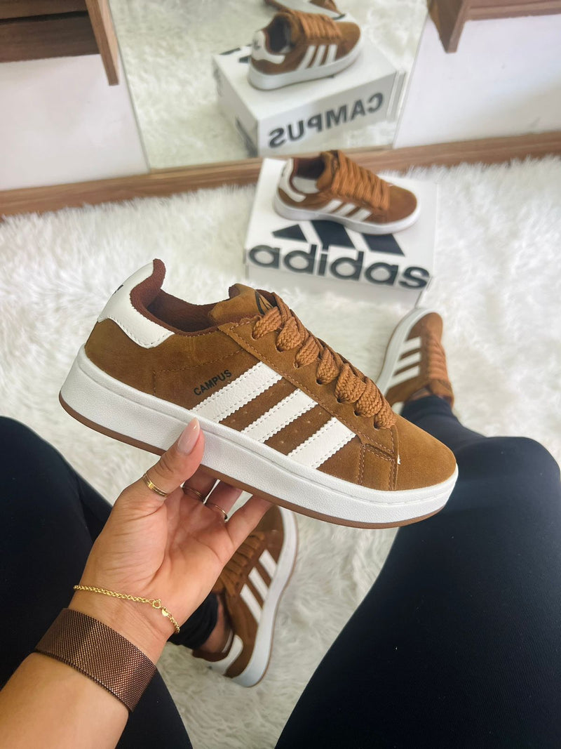 ADIDAS CAMPUS MARROM BRANCO