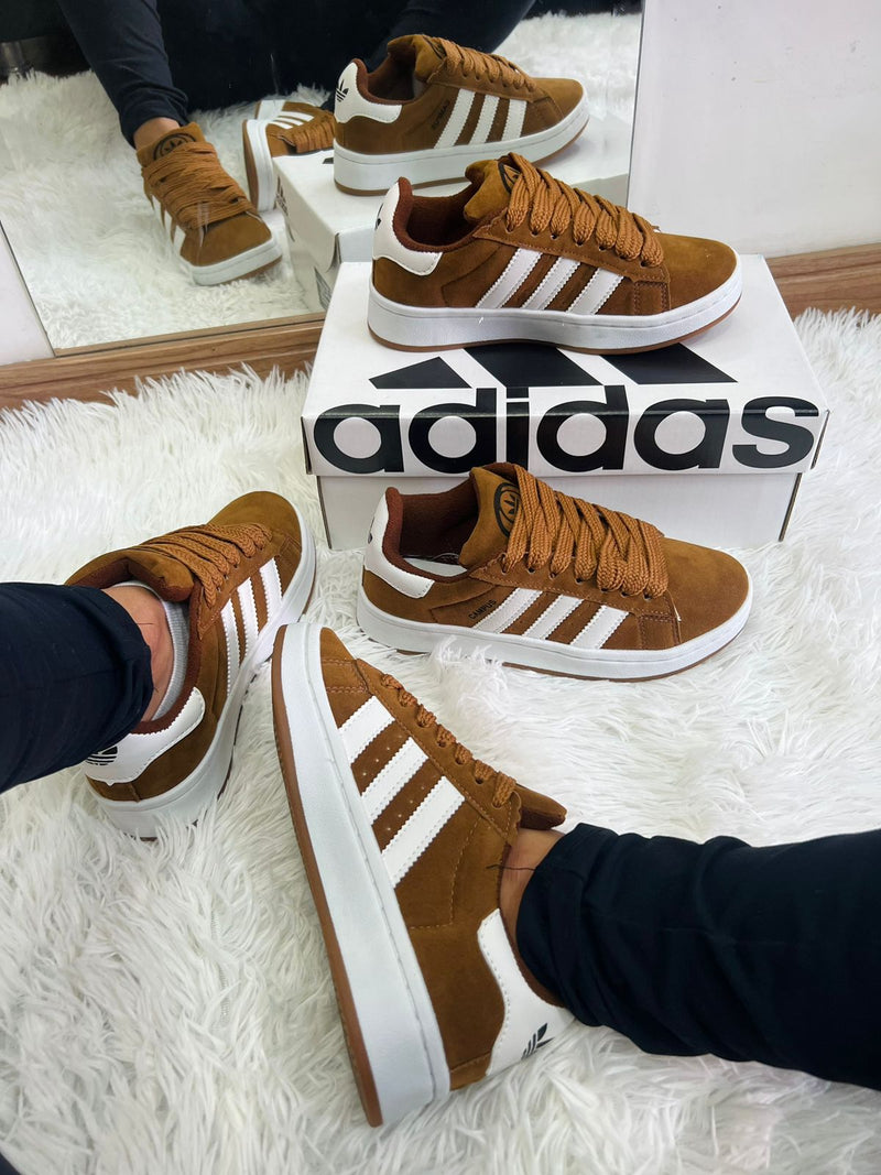 ADIDAS CAMPUS MARROM BRANCO