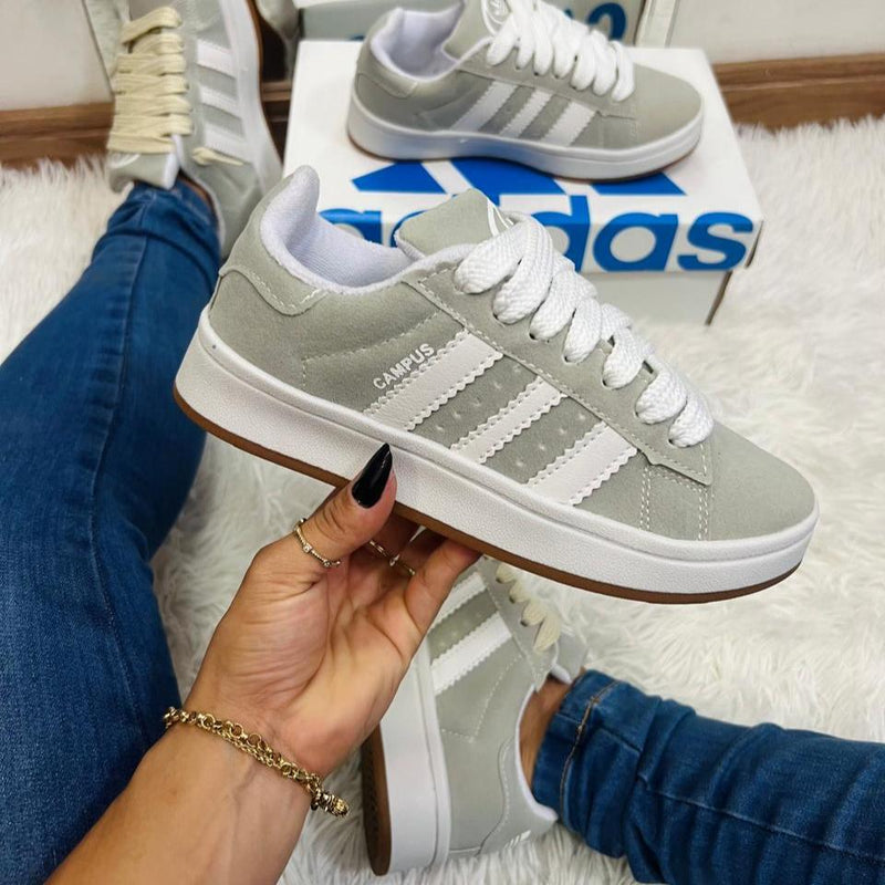 ADIDAS CAMPUS CINZA BRANCO