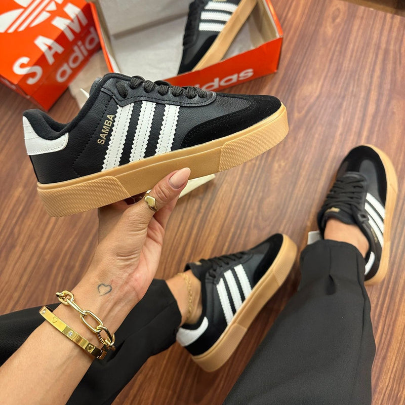 ADIDAS SAMBA RETRO PRETO CREPE